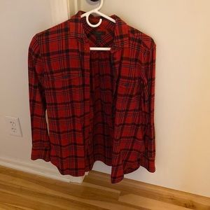 Jcrew plaid button up size 0